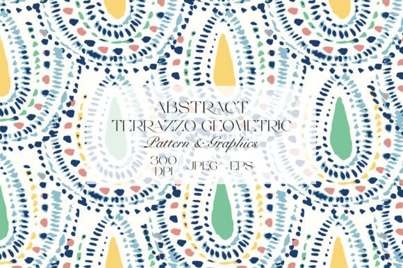 Abstract Terrazzo Seamless Pattern