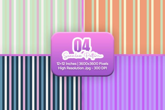 Bold Pastel Stripe Pattern Set