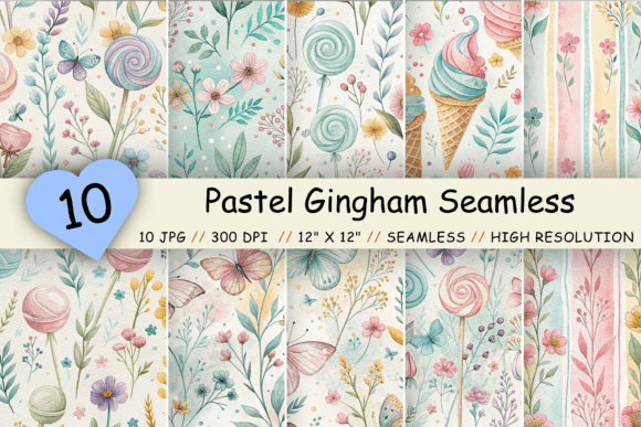 Bubbly Spring Watercolor Pattern: A Versatile Digital Design for Creative Projects