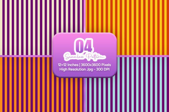 Color Pop Stripe Seamless Pattern Set: A Vibrant Addition to Creative Workflows