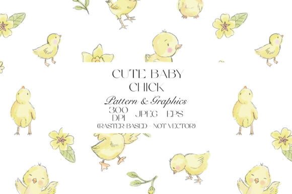 Cute Baby Chick Seamless Pattern: A Delightful Addition to Your Creative Projects