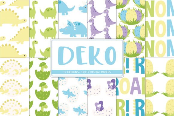 Cute Dinosaur Digital Papers: A Playful Resource for Creative Projects