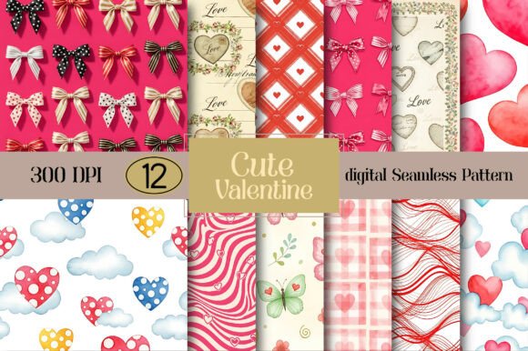 Cute Valentine Seamless Pattern