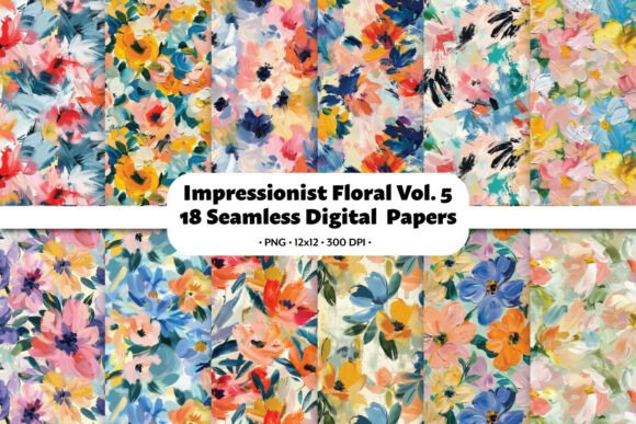 Impressionist Floral Vol.5 Seamless