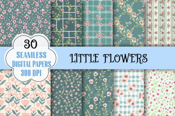 LITTLE FLOWERS Digital Paper: A Versatile Creative Tool