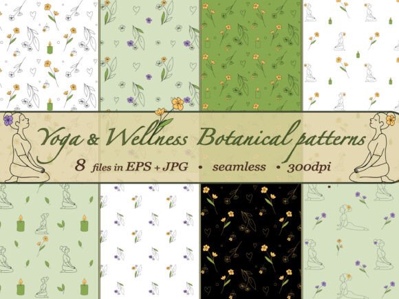 Mindful Living Botanical Pattern Bundle: A Harmonious Blend of Nature and Creativity