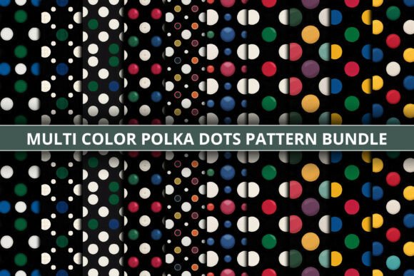 Multi Color Polka Dots Pattern Bundle: A Versatile Design Resource