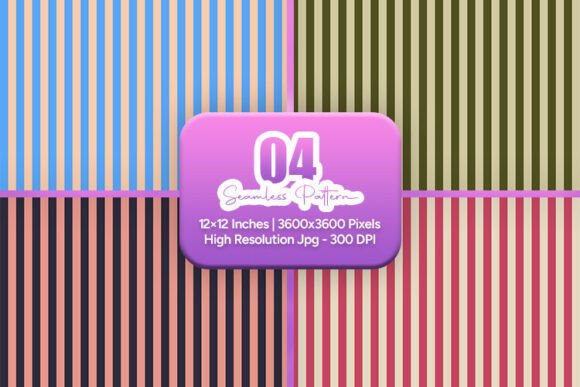 Muted Stripe Seamless Pattern Bundle
