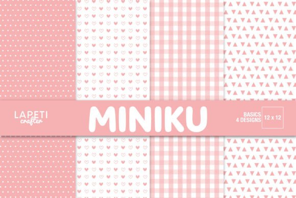 Pink Digital Paper 12x12 Backgrounds