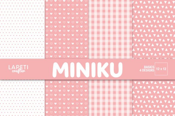 Pink Romantic Digital Paper 12x12