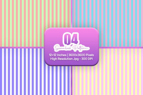 Playful Pastel Stripe Seamless Pack for Creative Workflows