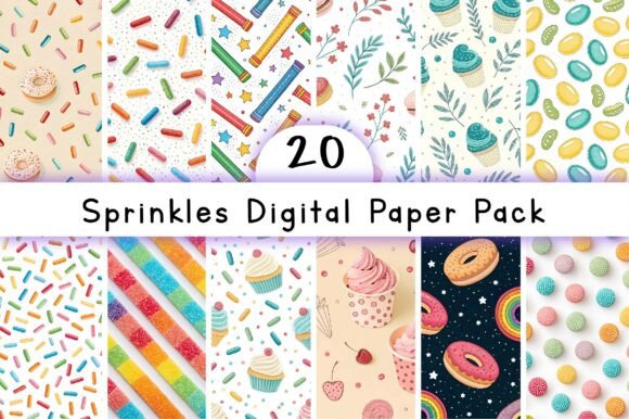 Sprinkles Digital Paper Pack: A Versatile Tool for Creative Expression