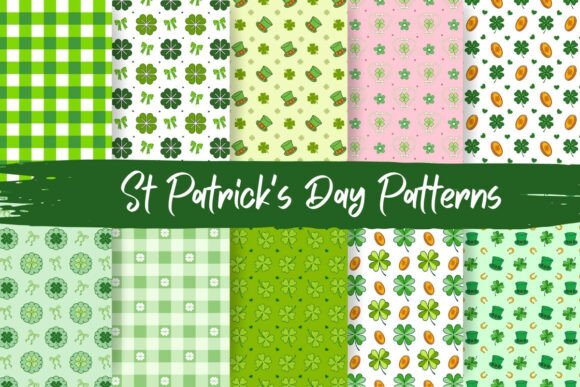 St Patrick’s Day Seamless Pattern Bundle: A Vibrant Collection for Creative Projects
