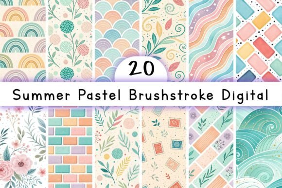 Summer Pastel Brushstroke Digital: A Creative Resource for All