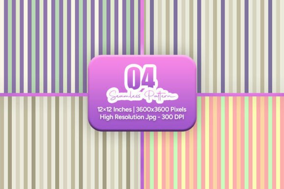 Vintage Pastel Stripe Pattern Pack